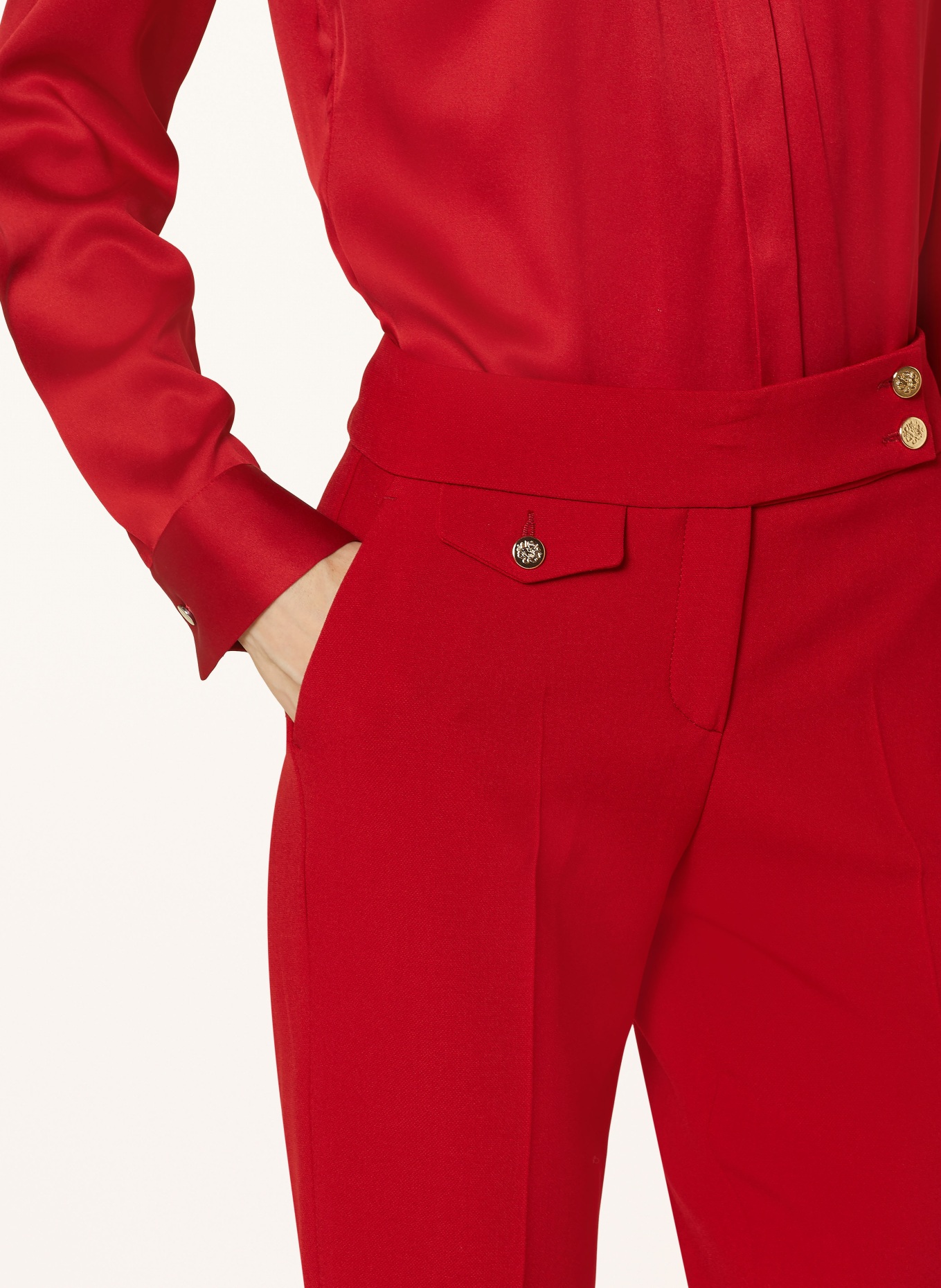 SEDUCTIVE 7/8 trousers INEZ, Color: RED (Image 5)