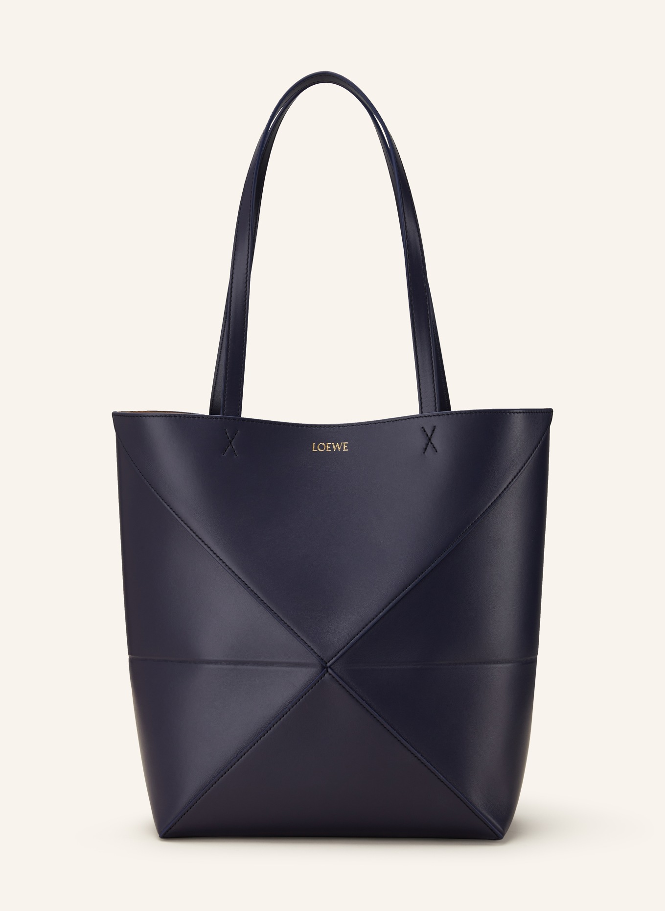 LOEWE Shopper PUZZLE FOLD, Color: DARK BLUE (Image 1)