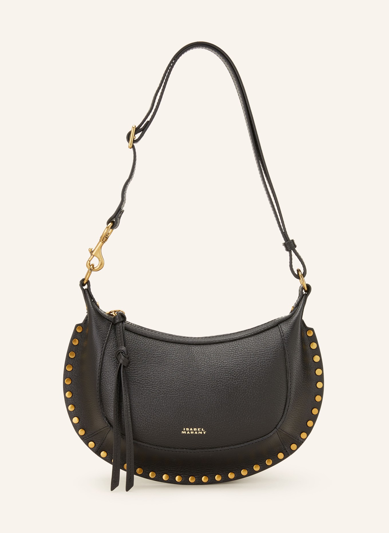 ISABEL MARANT Schultertasche OSKAN MOON: SCHWARZ
