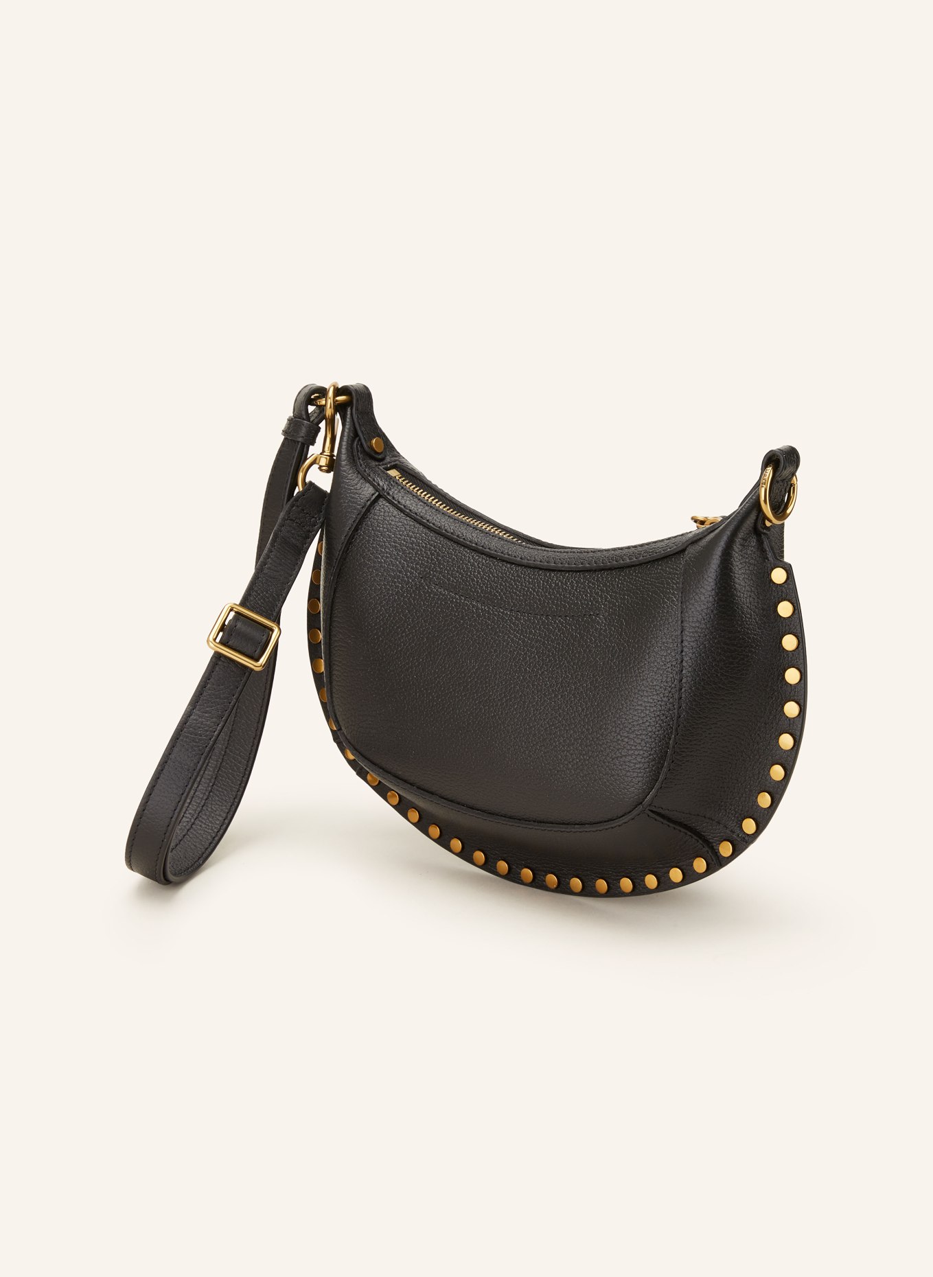 ISABEL MARANT Schultertasche OSKAN MOON: SCHWARZ
