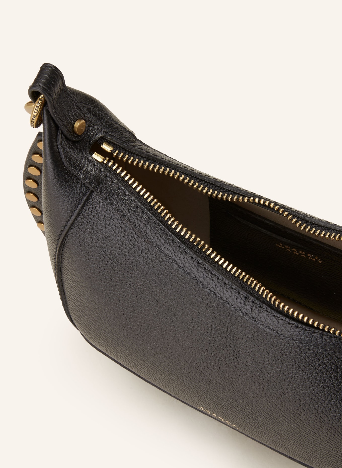 ISABEL MARANT Schultertasche OSKAN MOON: SCHWARZ