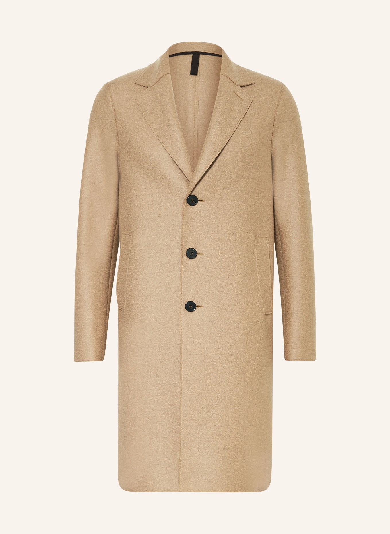 Beige Coat Harris Wharf London Single Breasted Coat HARRIS WHARF