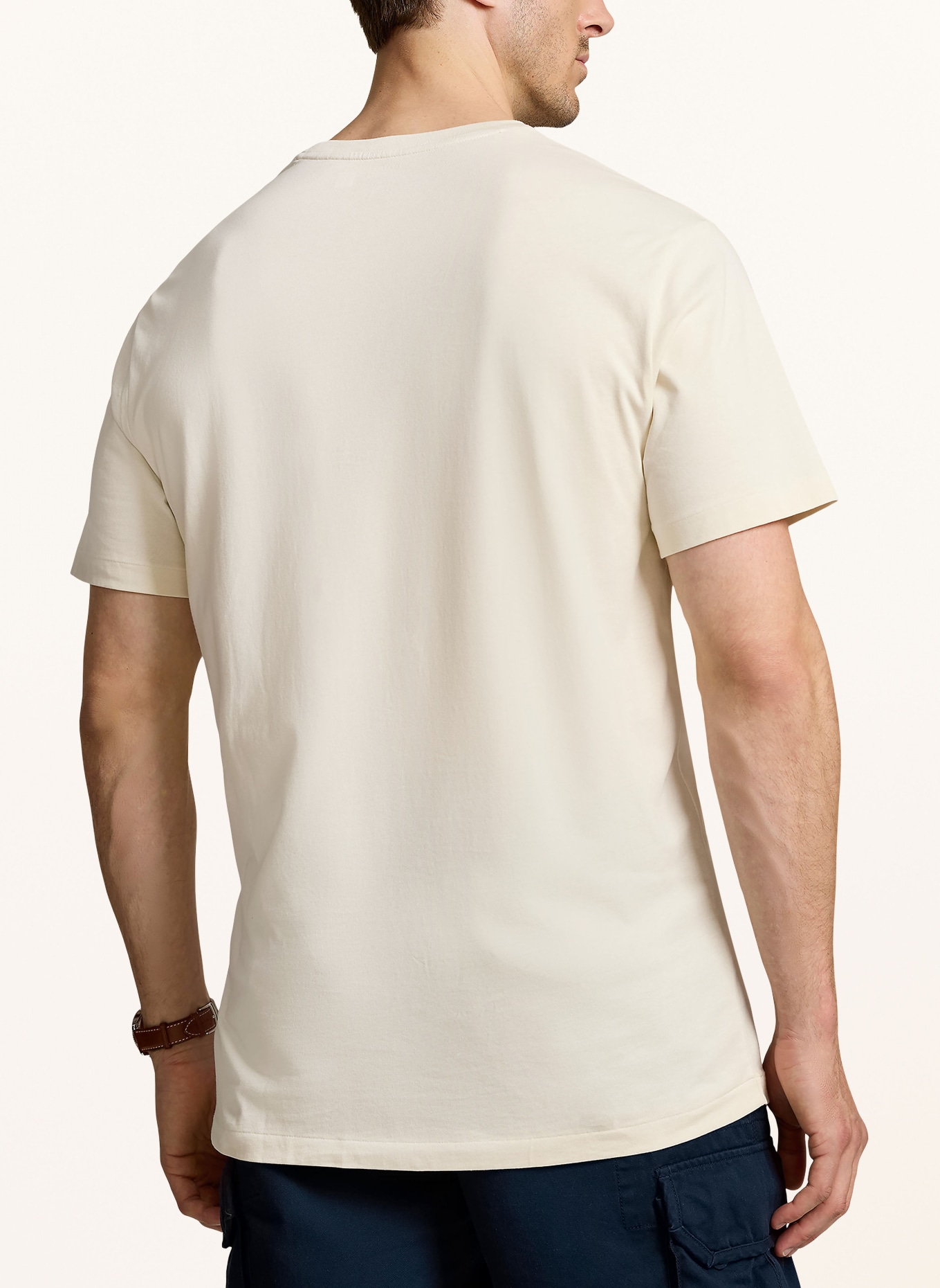 POLO RALPH LAUREN Big Tall T Shirt in creme