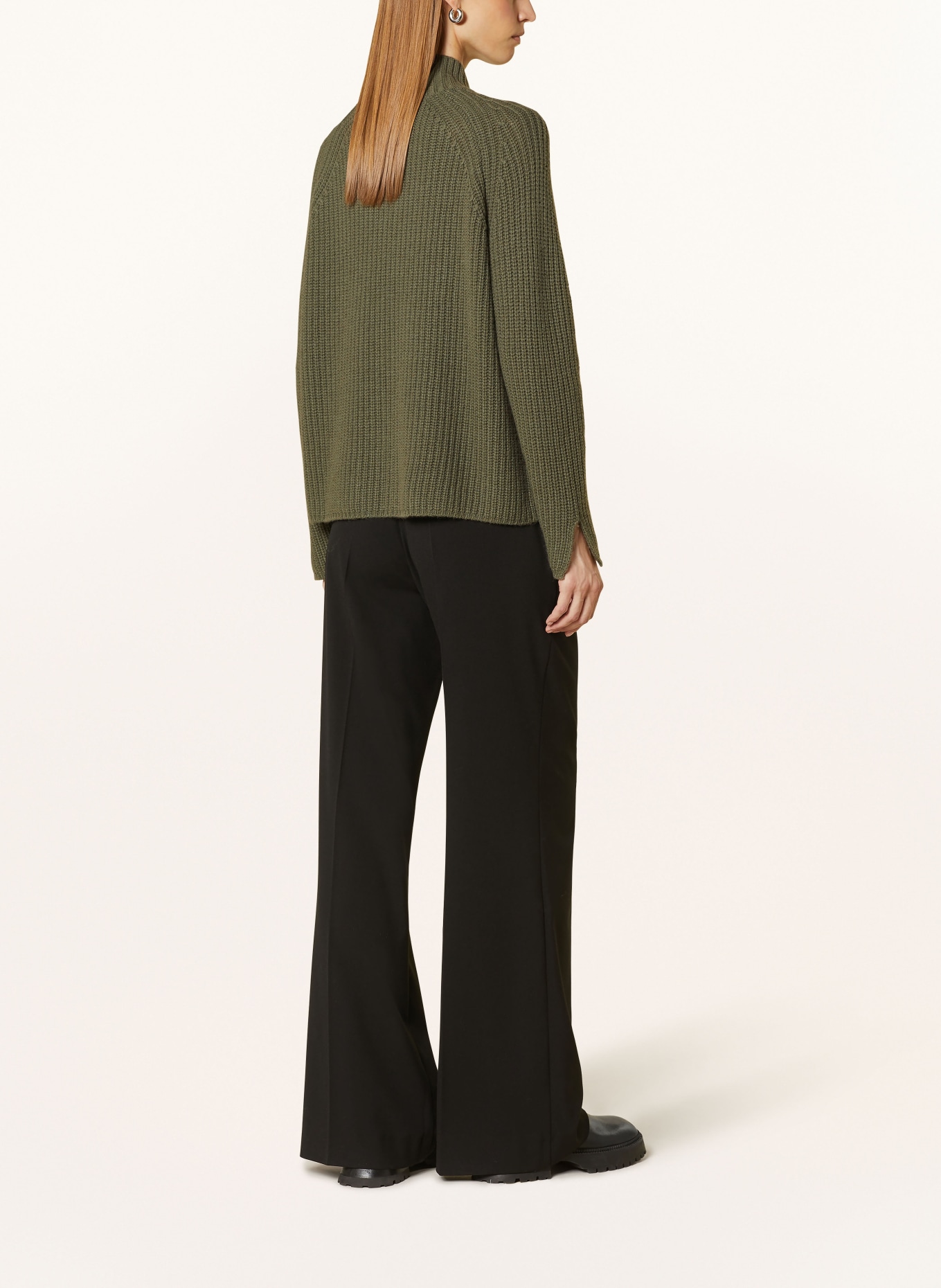 lilienfels Sweter z dodatkiem kaszmiru: KHAKI