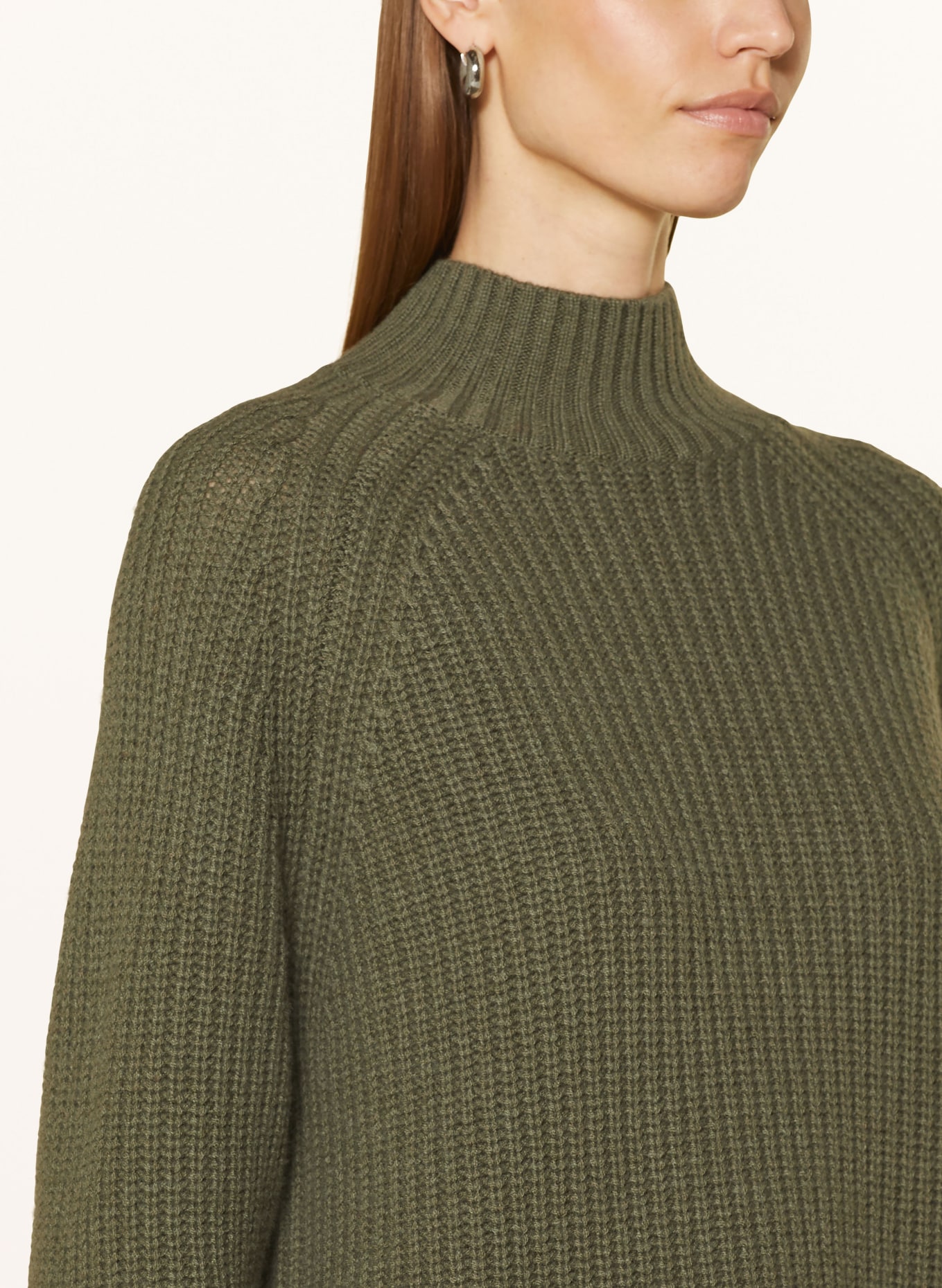 lilienfels Sweter z dodatkiem kaszmiru: KHAKI