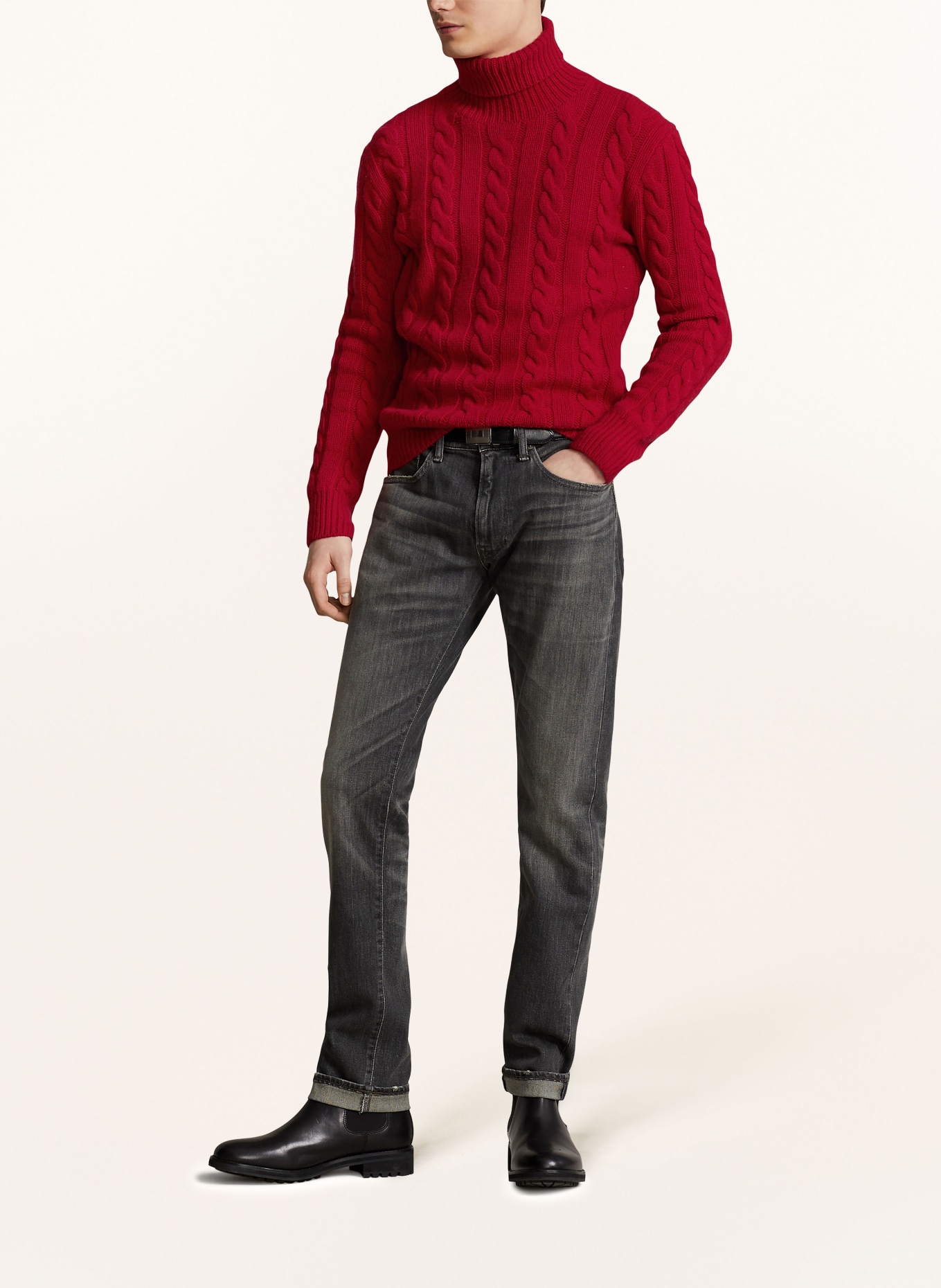 POLO RALPH LAUREN Rollkragenpullover: ROT