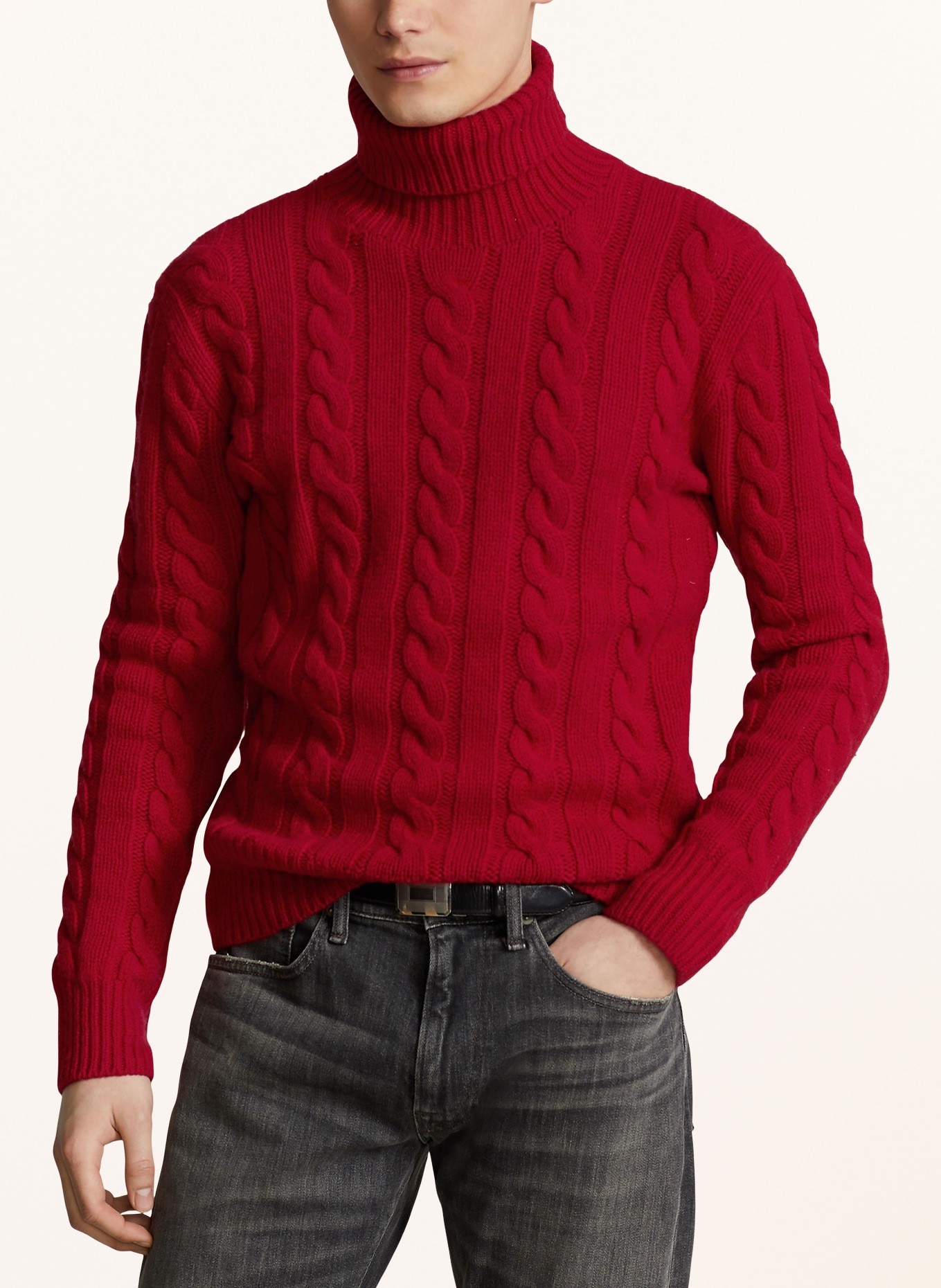 POLO RALPH LAUREN Rollkragenpullover: ROT
