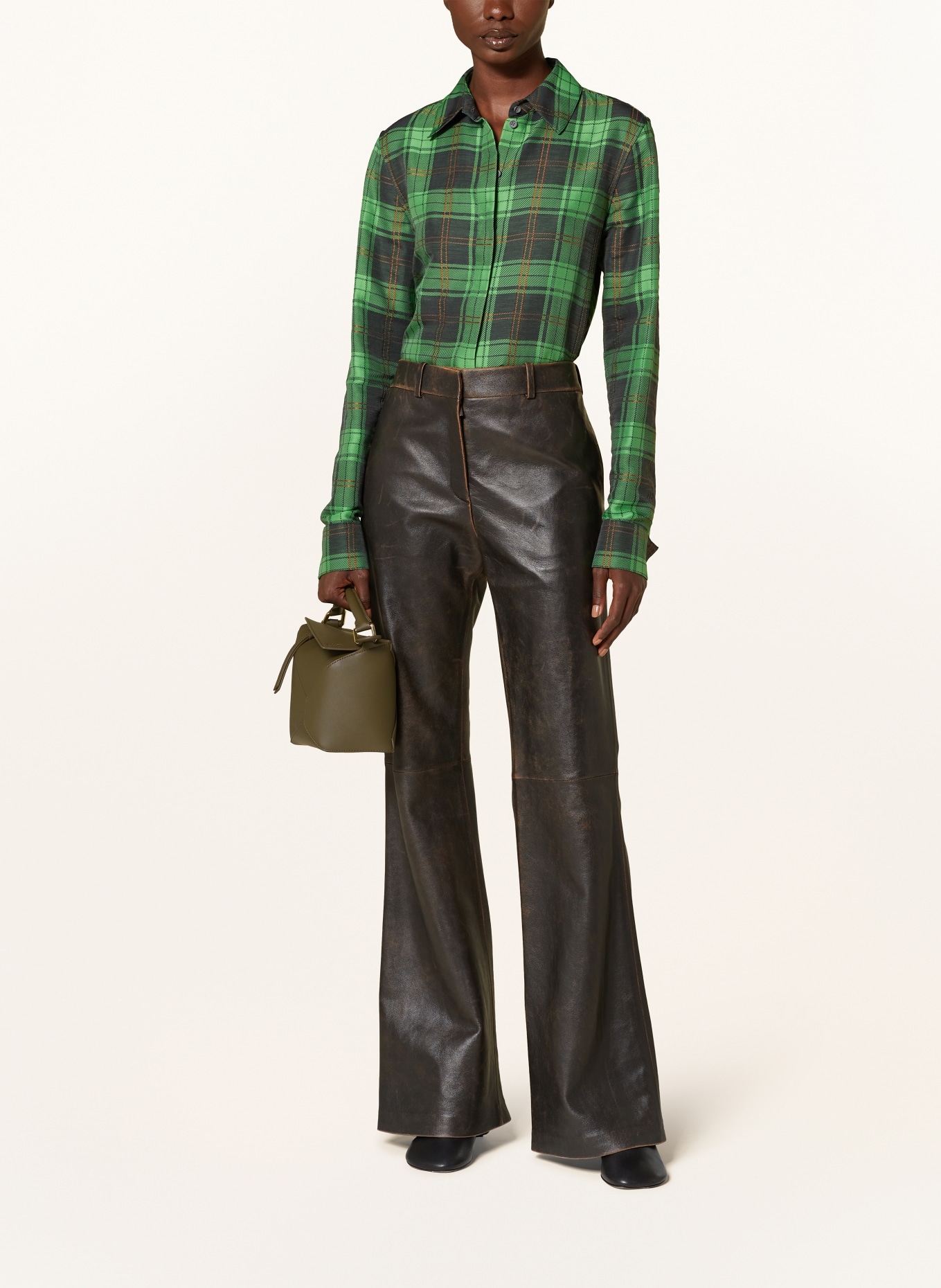 LOEWE Torebka PUZZLE SMALL: KHAKI