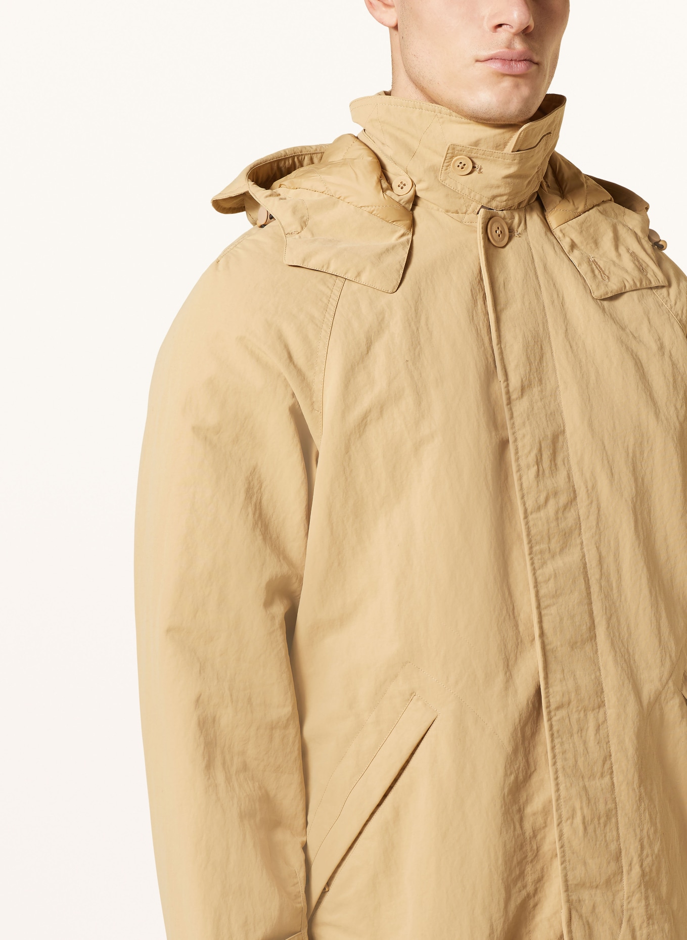 TOMMY HILFIGER Parka with detachable hood, Color: LIGHT BROWN (Image 5)