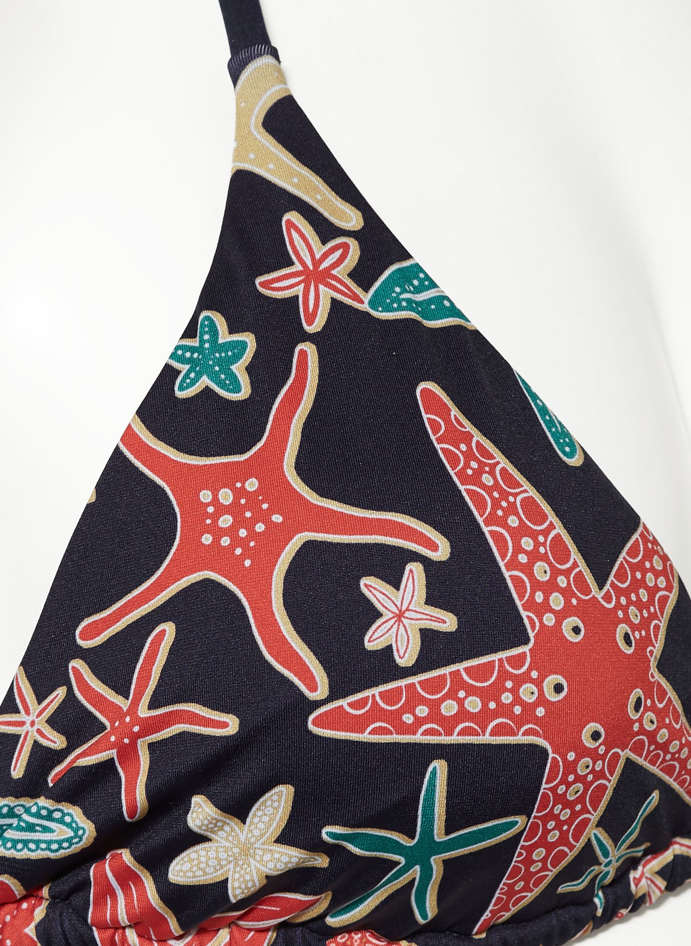 VILEBREQUIN Triangel-Bikini-Top HOLISTARFISH FLEUR, Farbe: DUNKELBLAU/ ROT/ PETROL (Bild 4)