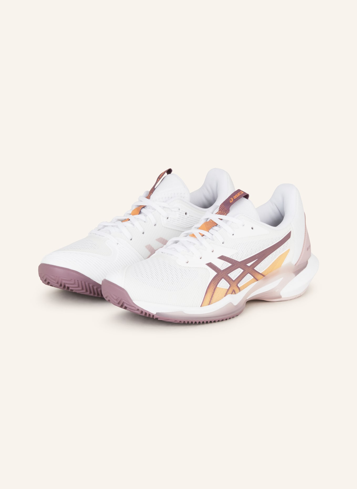 ASICS Buty tenisowe SOLUTION SPEED FF 3 CLAY, Kolor: BIAŁY/ BLADORÓŻOWY (Obrazek 1)