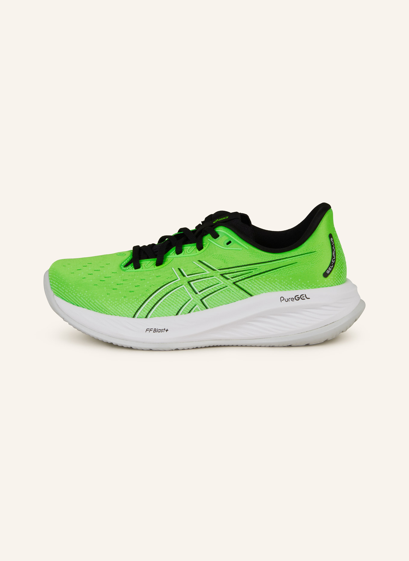 ASICS Running shoes GEL-CUMULUS 26, Color: NEON GREEN/ BLACK/ WHITE (Image 4)