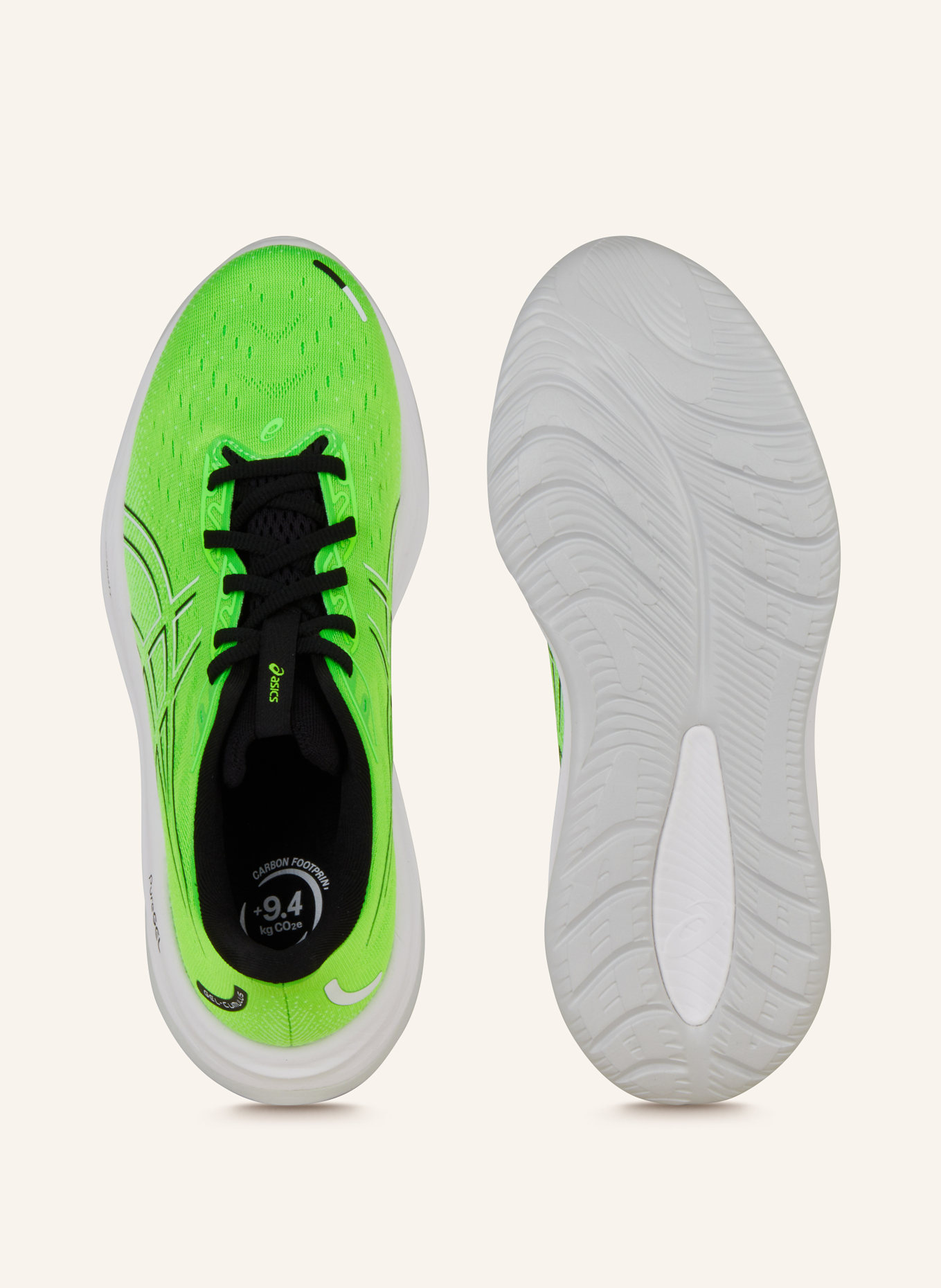 ASICS Running shoes GEL-CUMULUS 26, Color: NEON GREEN/ BLACK/ WHITE (Image 5)