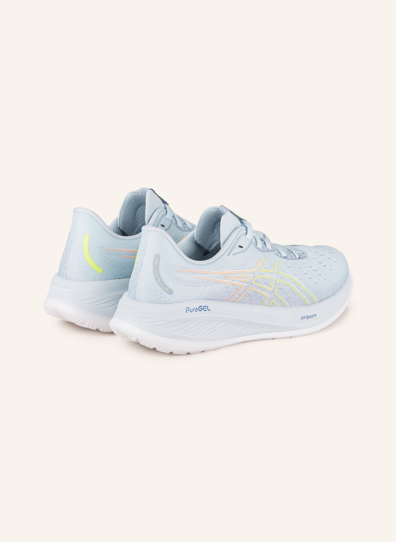 ASICS Running shoes GEL-CUMULUS 26, Color: LIGHT BLUE/ YELLOW (Image 2)