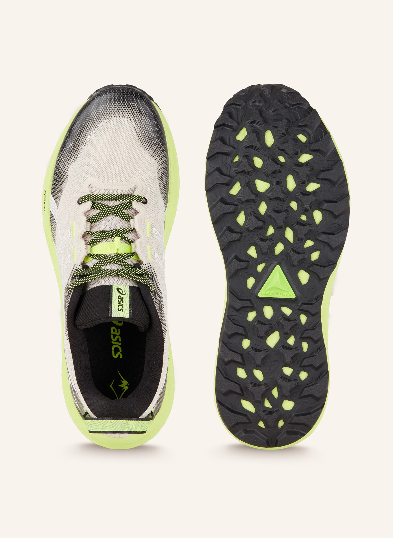 ASICS Trail running shoes GEL-TRABUCO™ 12, Color: NEON GREEN/ BLACK/ WHITE (Image 5)