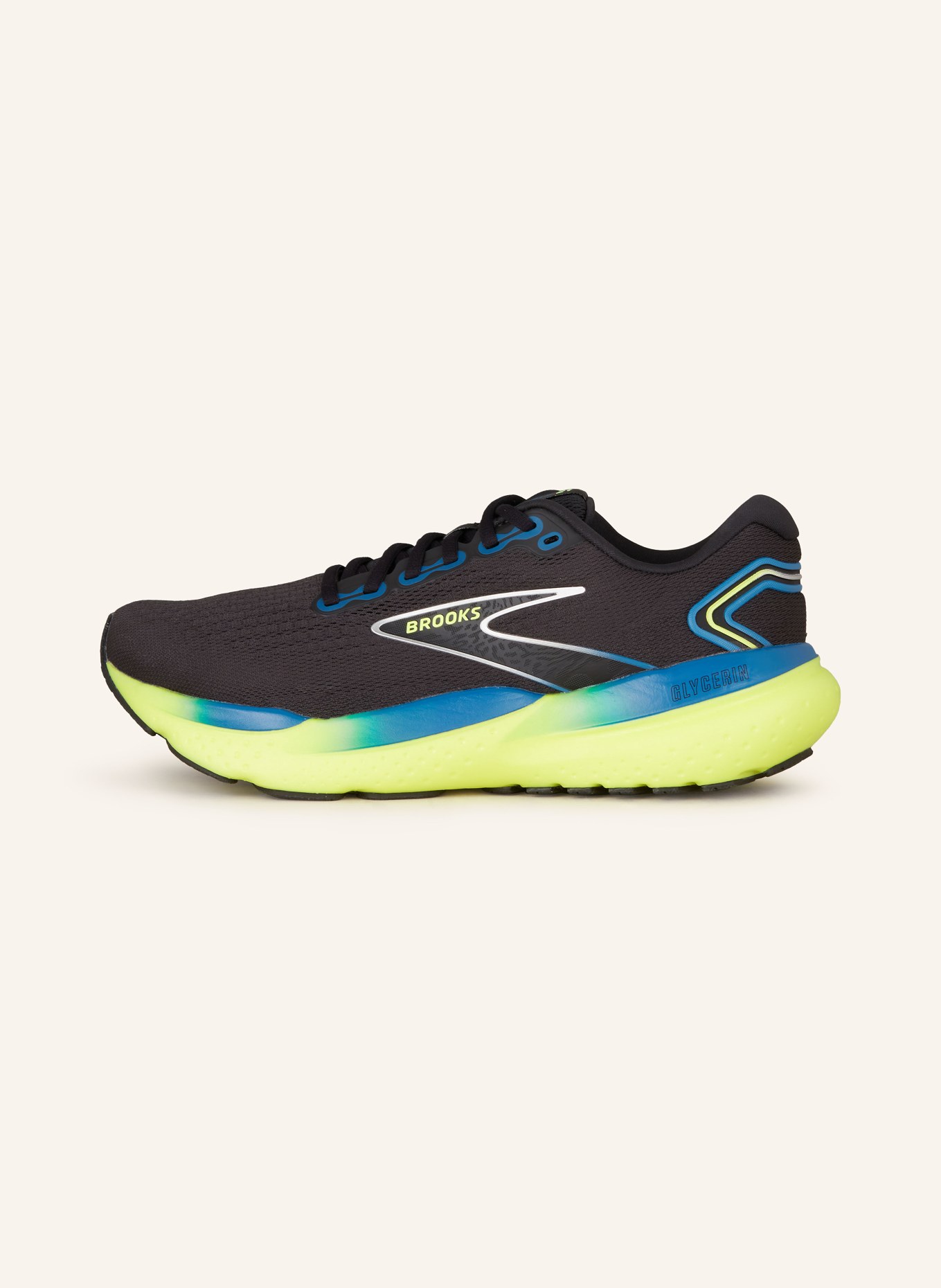 BROOKS Running shoes CLYCERIN 21, Color: BLACK/ BLUE/ NEON YELLOW (Image 4)