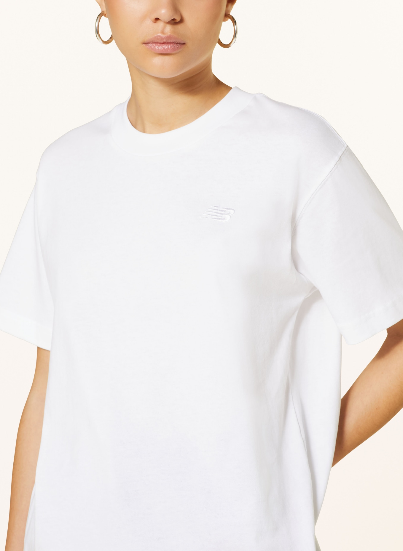 new balance T-shirt ATHLETICS, Color: WHITE (Image 4)