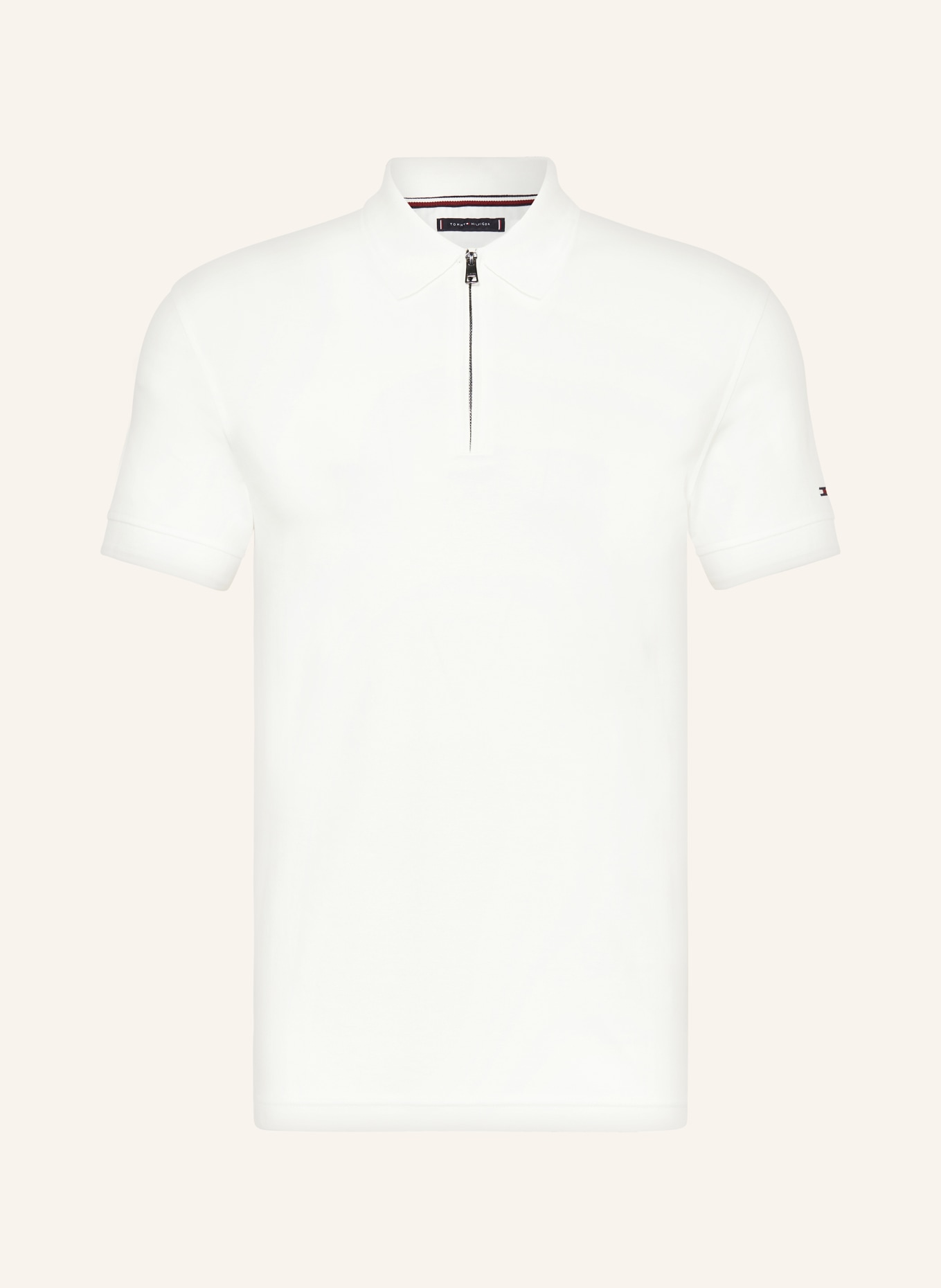TOMMY HILFIGER Jersey-Poloshirt Slim Fit, Farbe: WEISS (Bild 1)