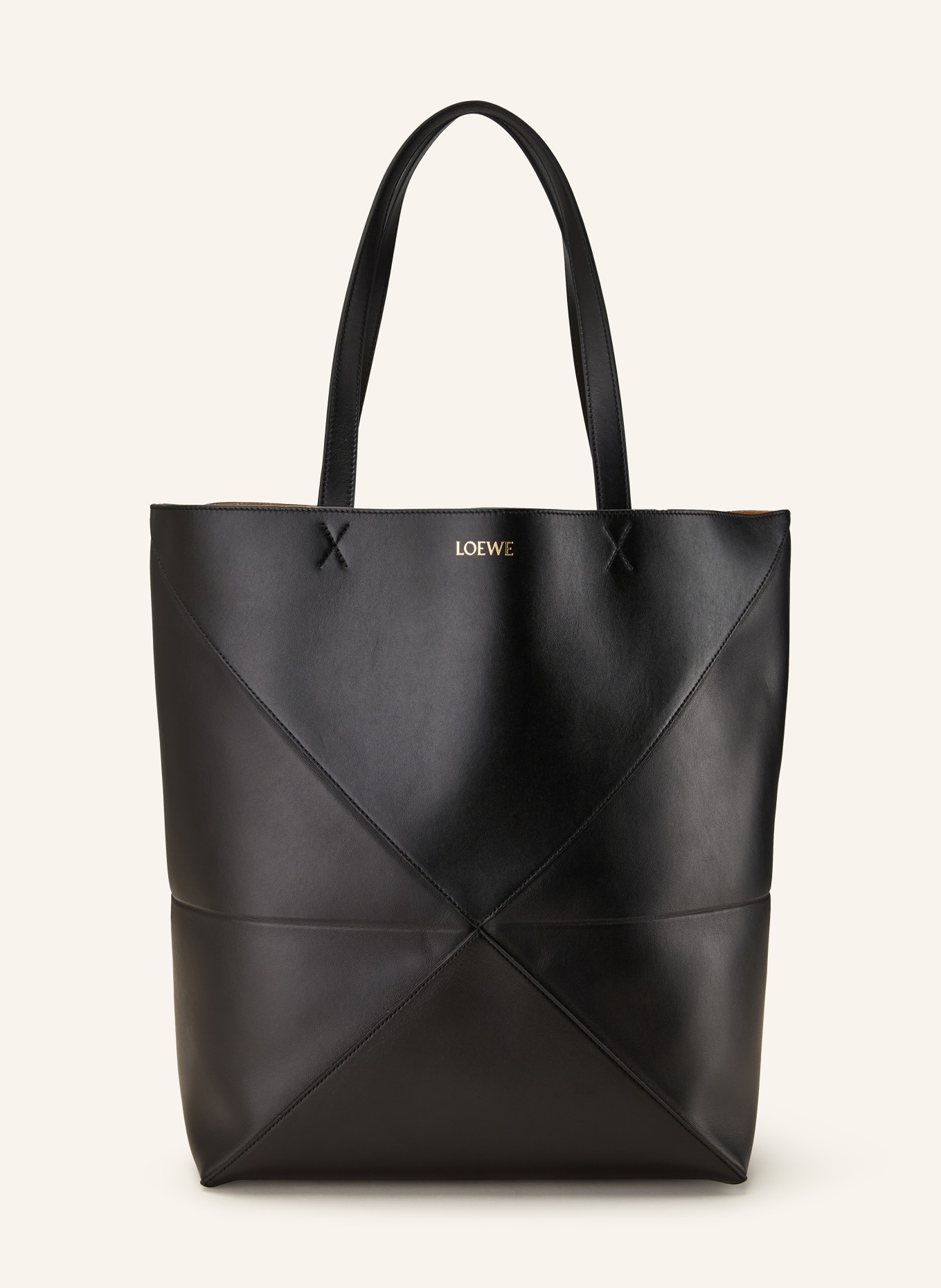 LOEWE Torba shopper PUZZLE FOLD TOTE LARGE, Kolor: CZARNY (Obrazek 1)