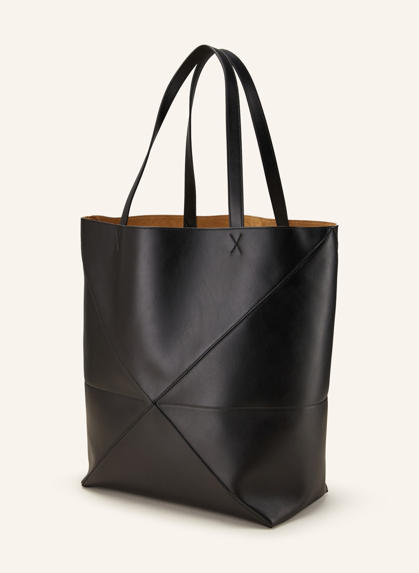 LOEWE Torba shopper PUZZLE FOLD TOTE LARGE, Kolor: CZARNY (Obrazek 2)