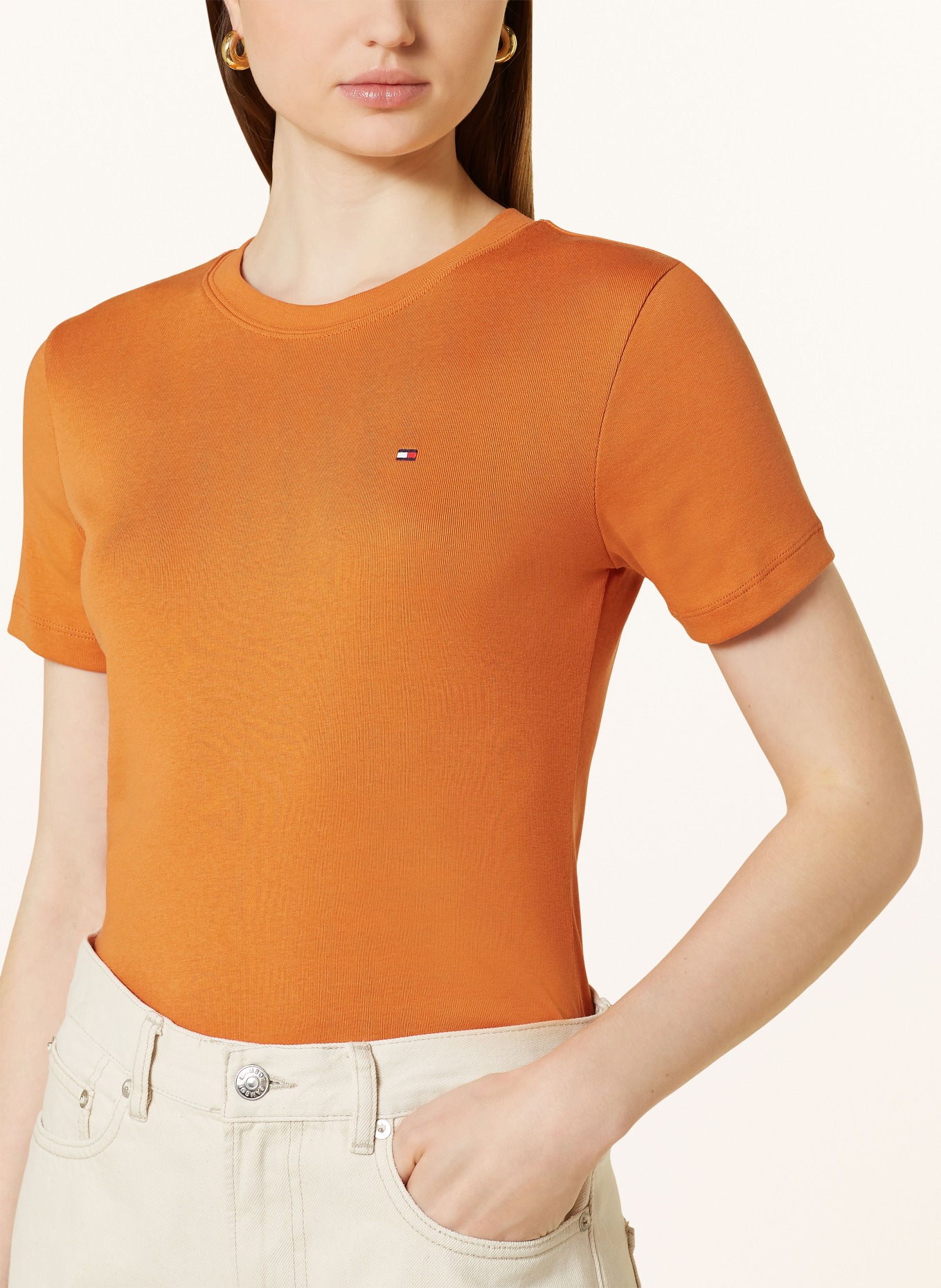 TOMMY HILFIGER Tričko: ORANŽOVÁ