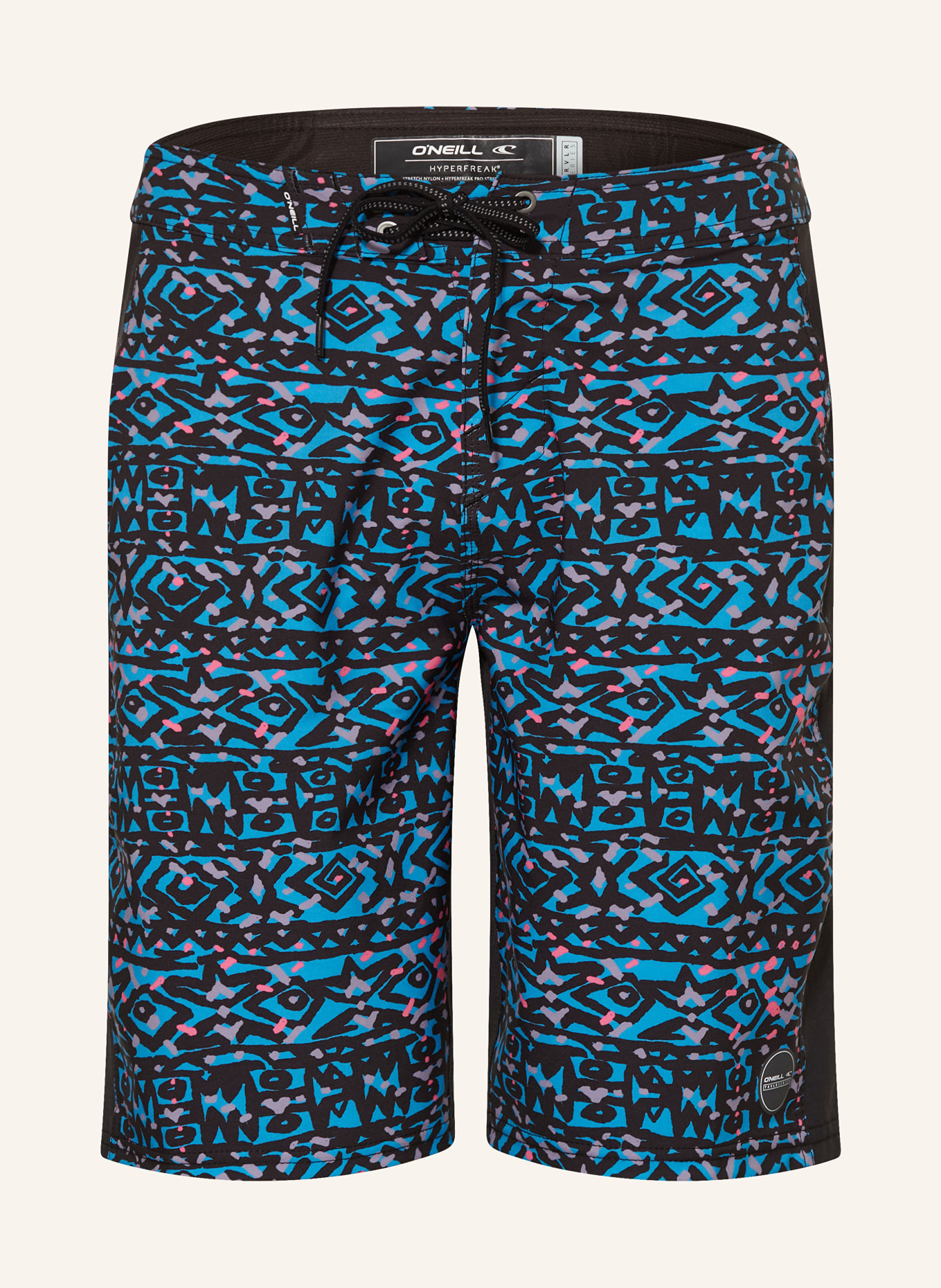 O'NEILL Swim Shorts HYPERFREAK TRVLR ENDURO KA 21", Color: BLACK/ BLUE/ PINK (Image 1)