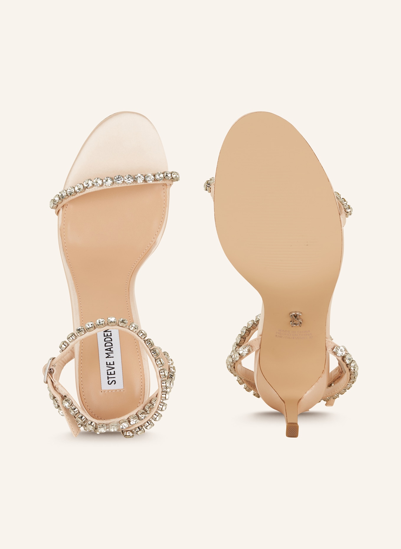 STEVE MADDEN Sandals JAZZY BELLE with decorative gems, Color: CREAM (Image 5)