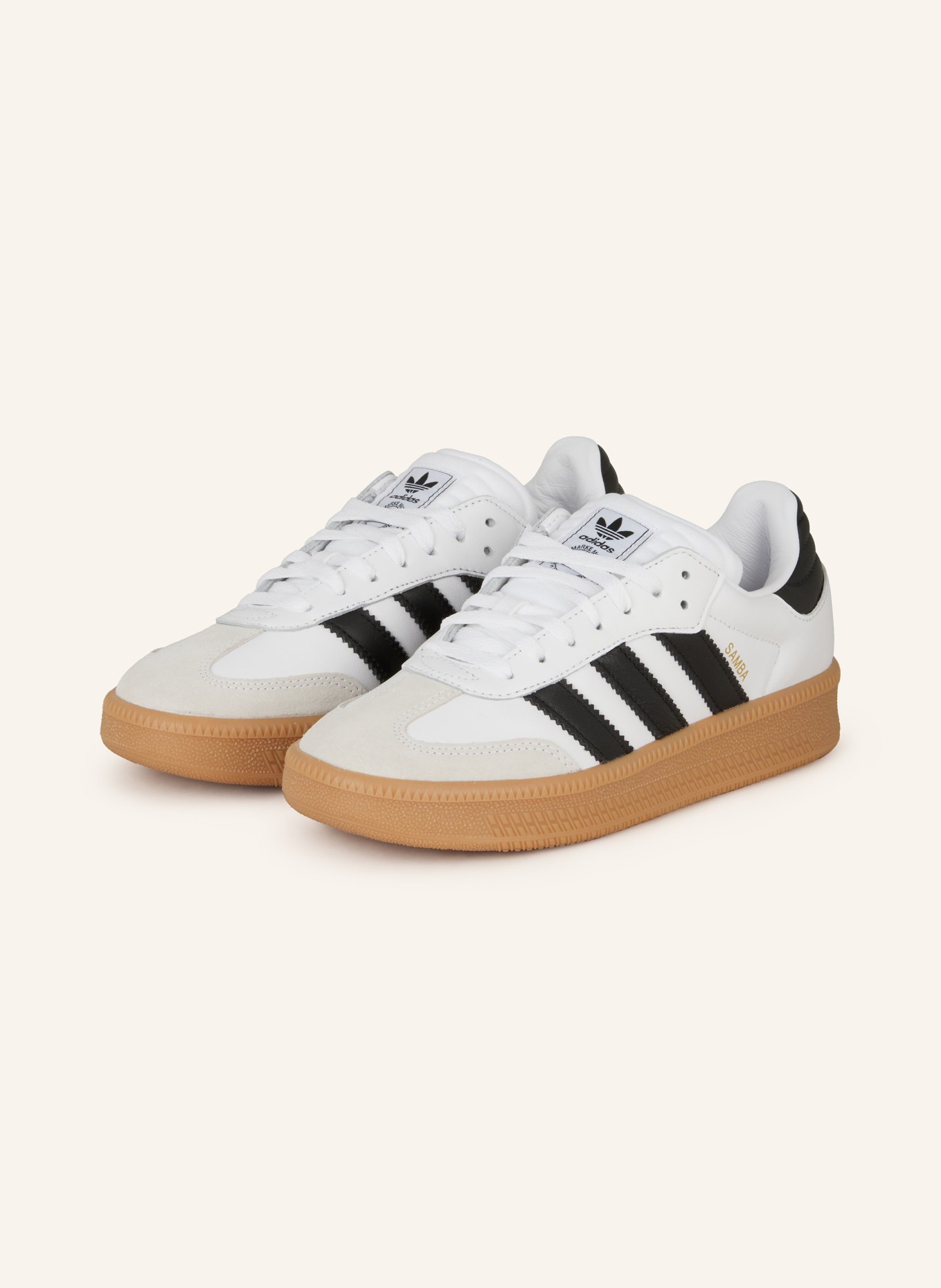 adidas Originals Samba XLG, Kolor: BIAŁY/ CZARNY/ CAMELOWY (Obrazek 1)