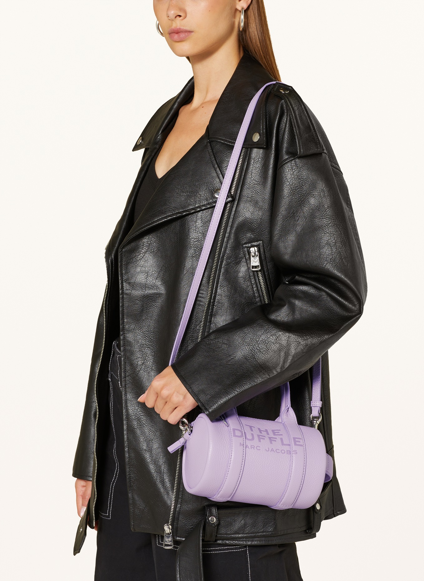 MARC JACOBS Crossbody bag THE MINI DUFFLE, Color: LIGHT PURPLE (Image 4)