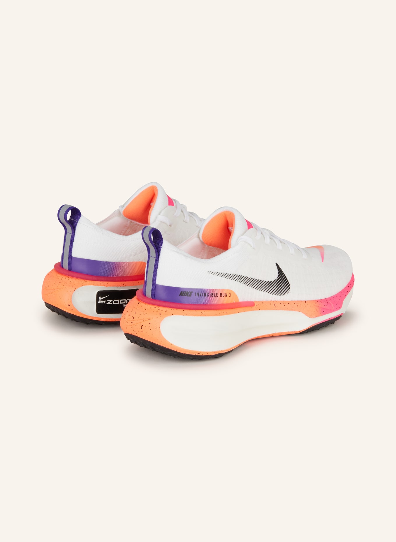 Nike Running shoes INVINCIBLE RUN 3, Color: WHITE/ NEON PINK/ NEON ORANGE (Image 2)