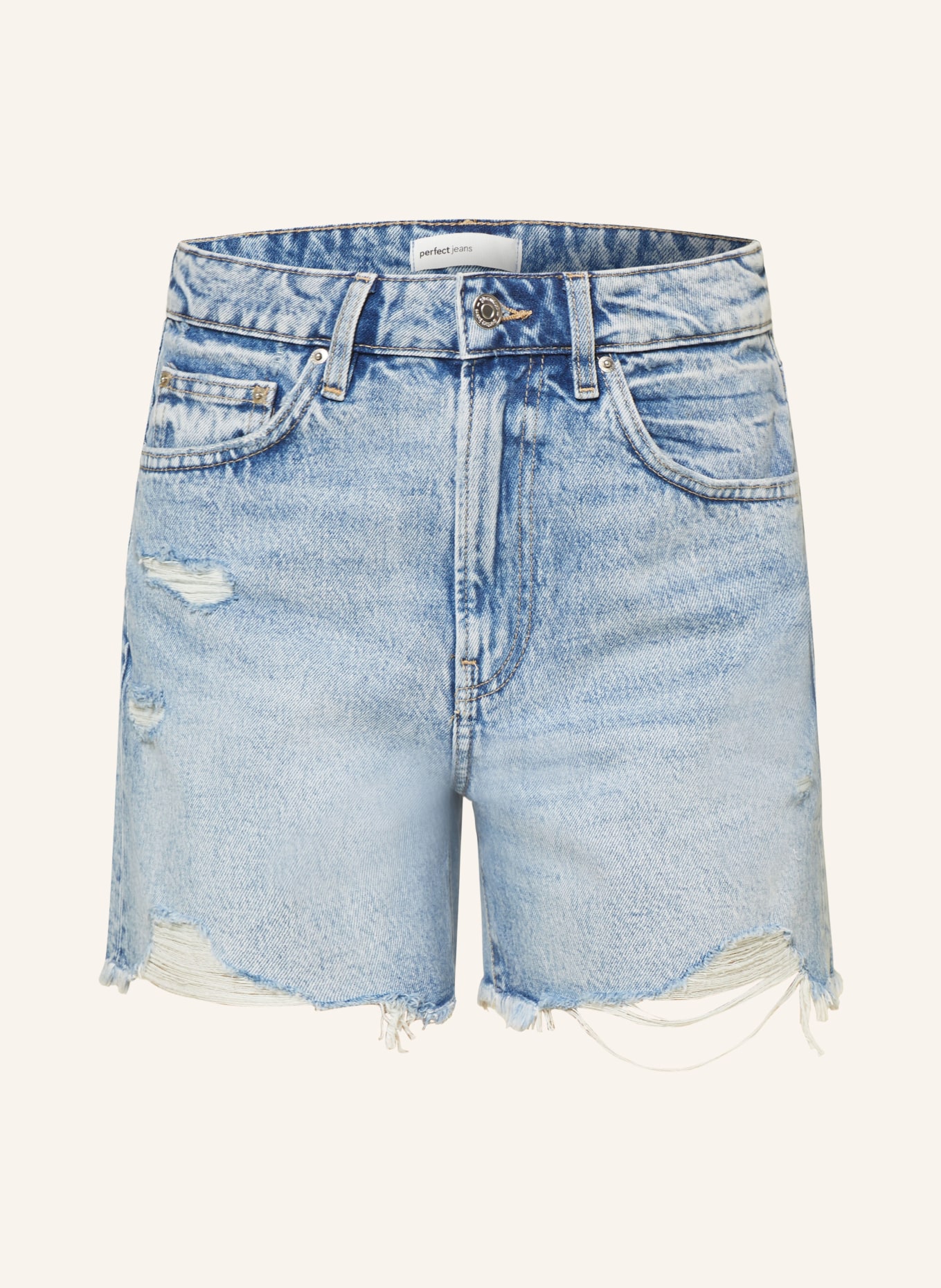 gina tricot Denim shorts in mid blue