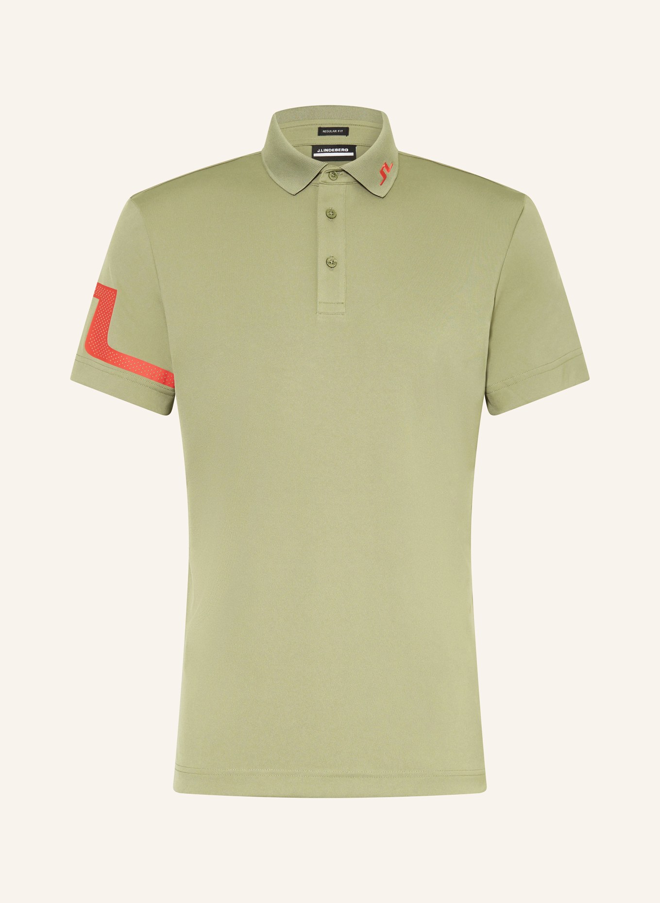 J.LINDEBERG Performance polo shirt, Color: OLIVE (Image 1)