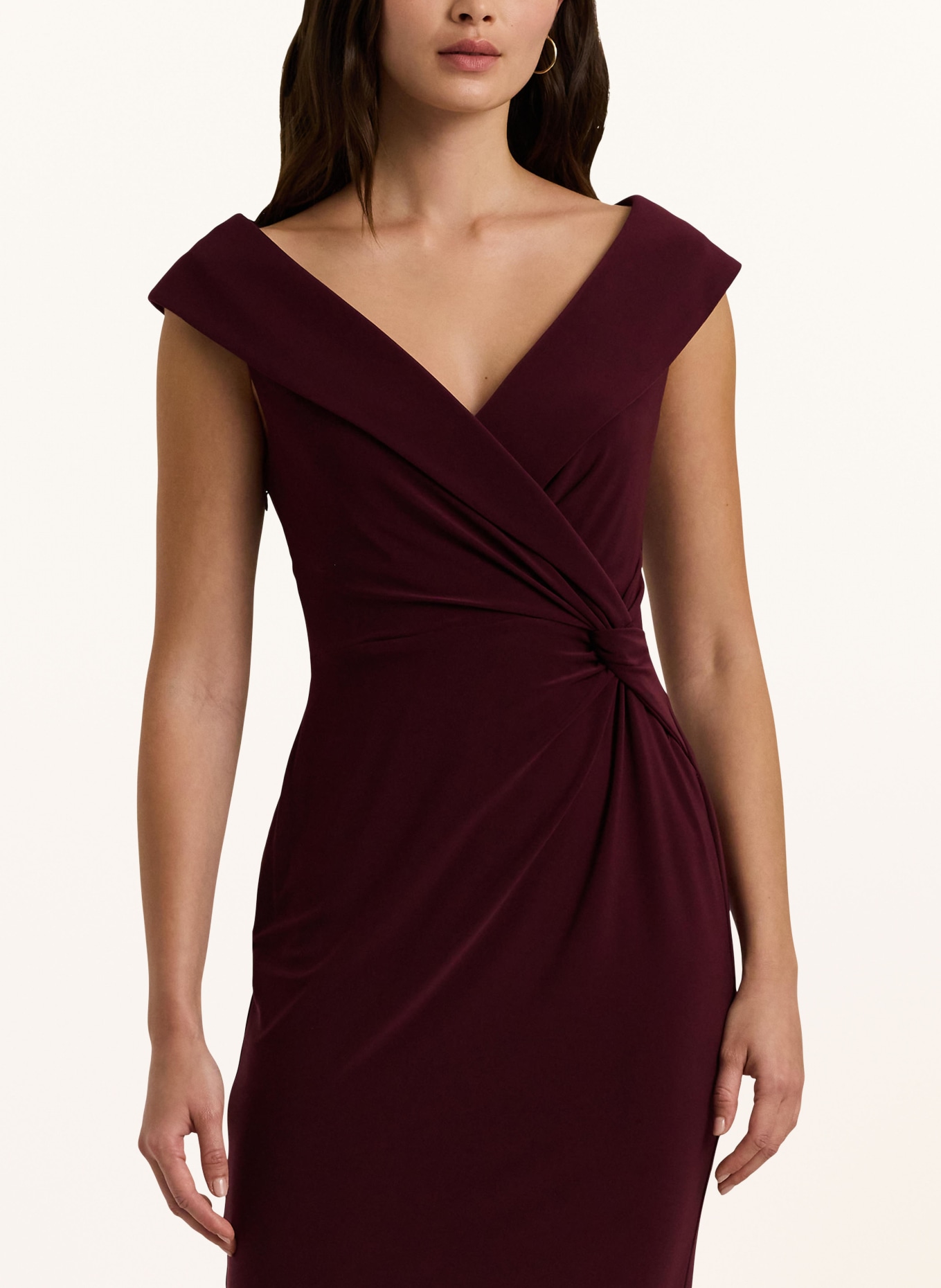 LAUREN RALPH LAUREN Etuikleid LEONIDAS: DUNKELROT