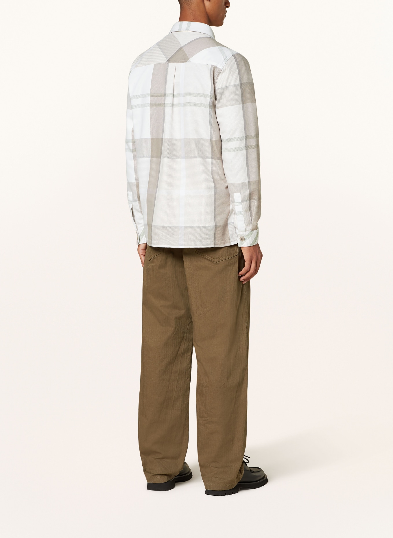 Barbour Overshirt ETTRICK, Color: WHITE/ BEIGE (Image 3)