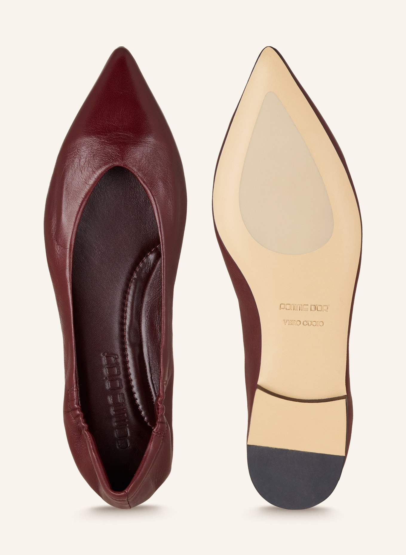 POMME D'OR Ballet flats INGRID, Color: DARK RED (Image 5)