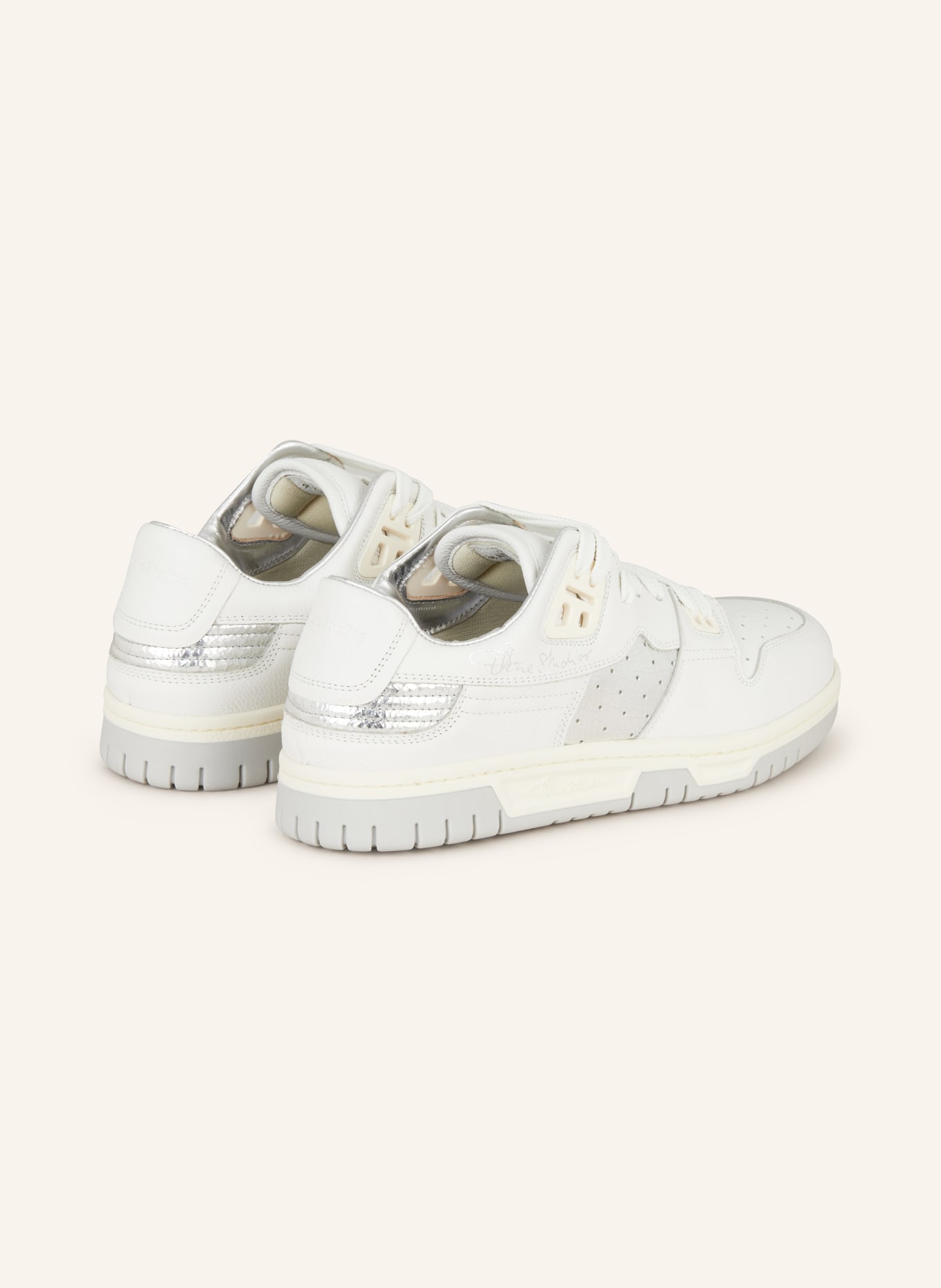 Acne Studios Sneaker: WEISS / SILBER