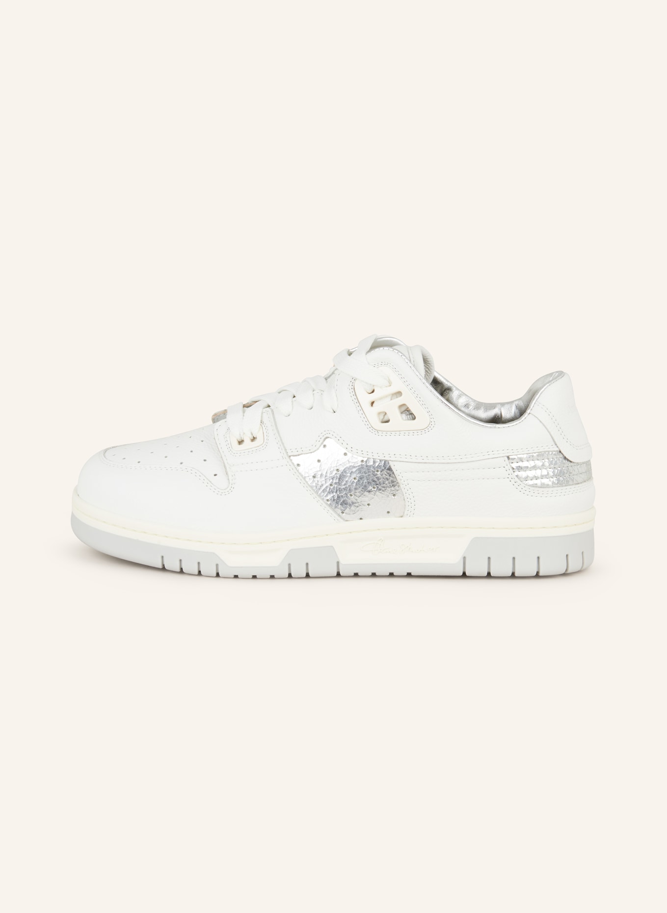 Acne Studios Sneaker: WEISS / SILBER
