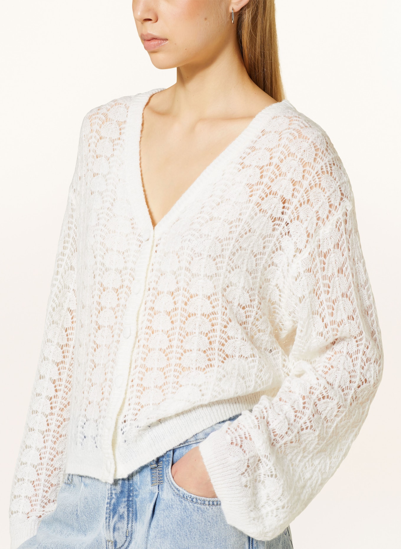 Y.A.S. Strickjacke, Farbe: WEISS (Bild 4)