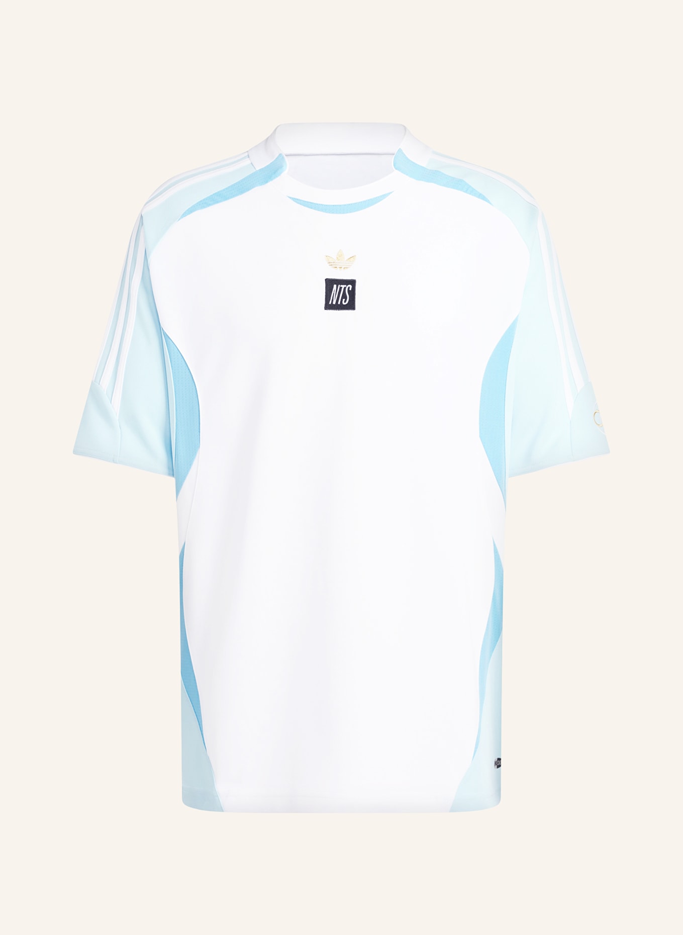 adidas Originals Jersey NTS, Color: WHITE/ LIGHT BLUE (Image 1)