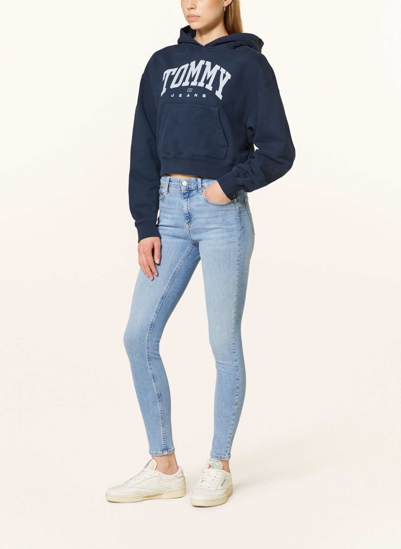 TOMMY JEANS Hoodie: DARK BLUE