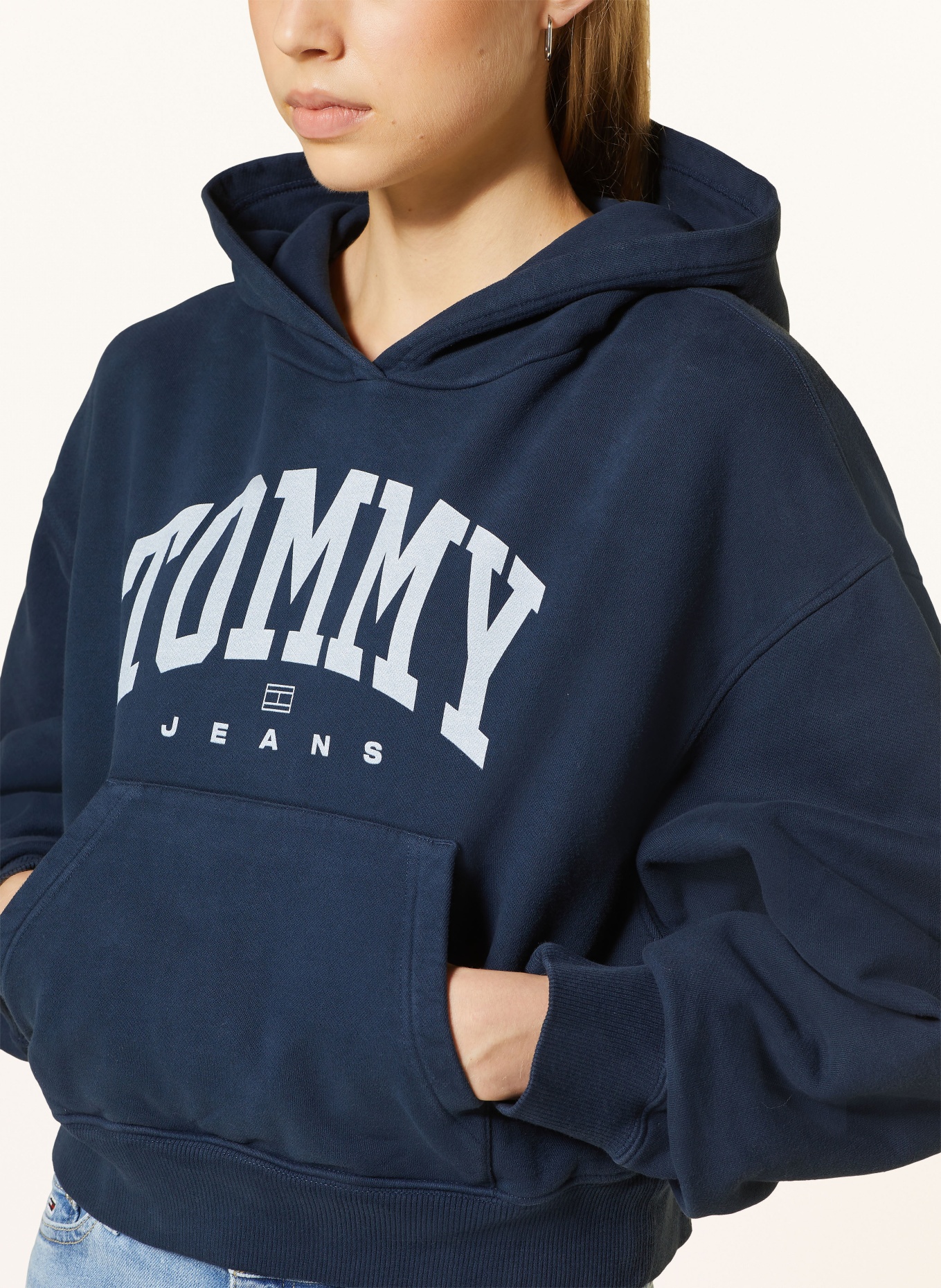 TOMMY JEANS Hoodie: DARK BLUE