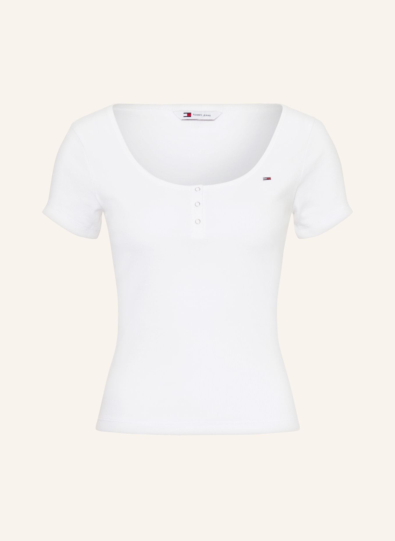 TOMMY JEANS Henley-Shirt, Farbe: WEISS (Bild 1)