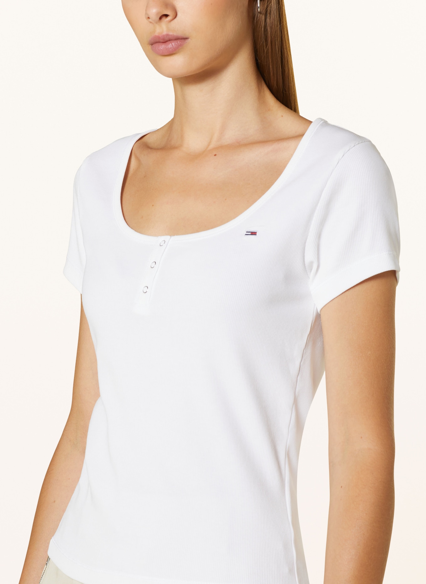 TOMMY JEANS Henley-Shirt, Farbe: WEISS (Bild 4)