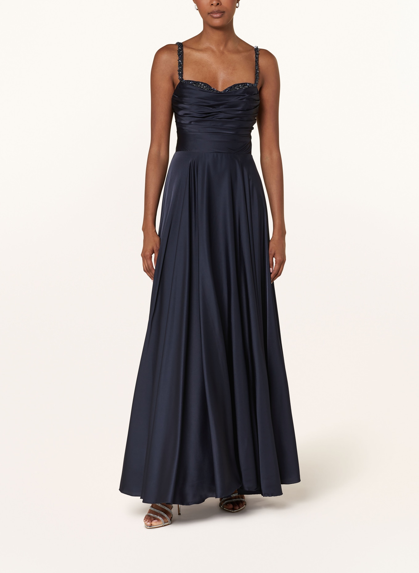 Hey Kyla Abendkleid mit Pailletten und Schmucksteinen: DUNKELBLAU