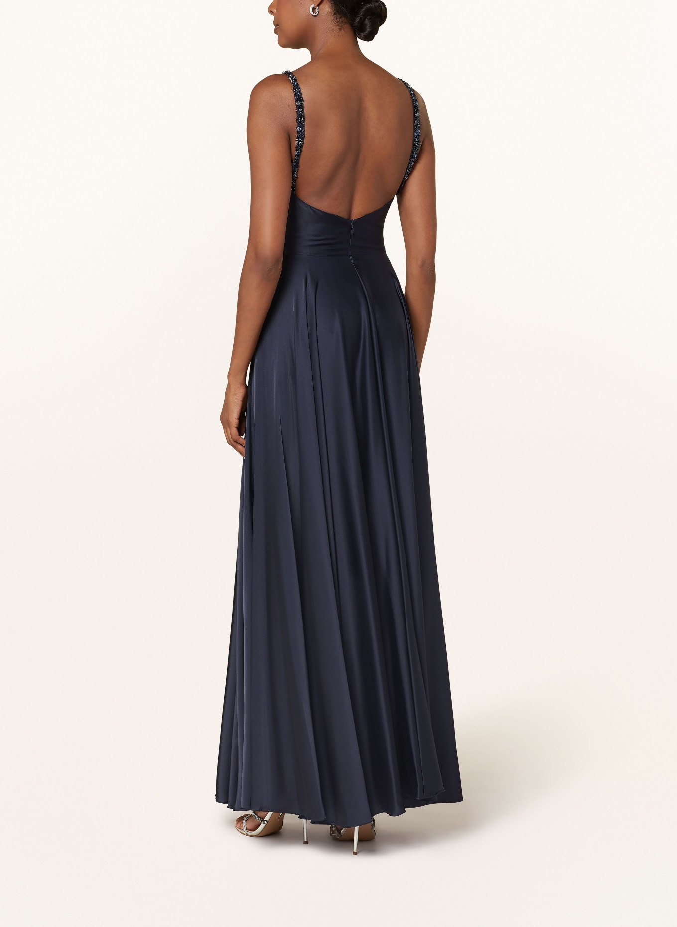 Hey Kyla Abendkleid mit Pailletten und Schmucksteinen: DUNKELBLAU