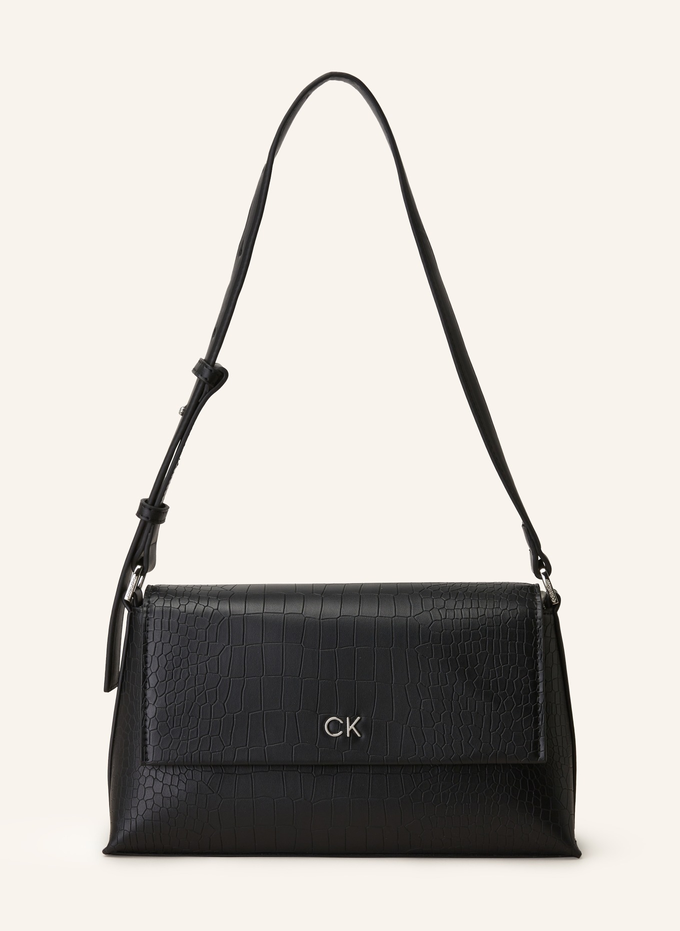 Calvin Klein Schultertasche, Farbe: BEH Ck Black Croco (Bild 1)