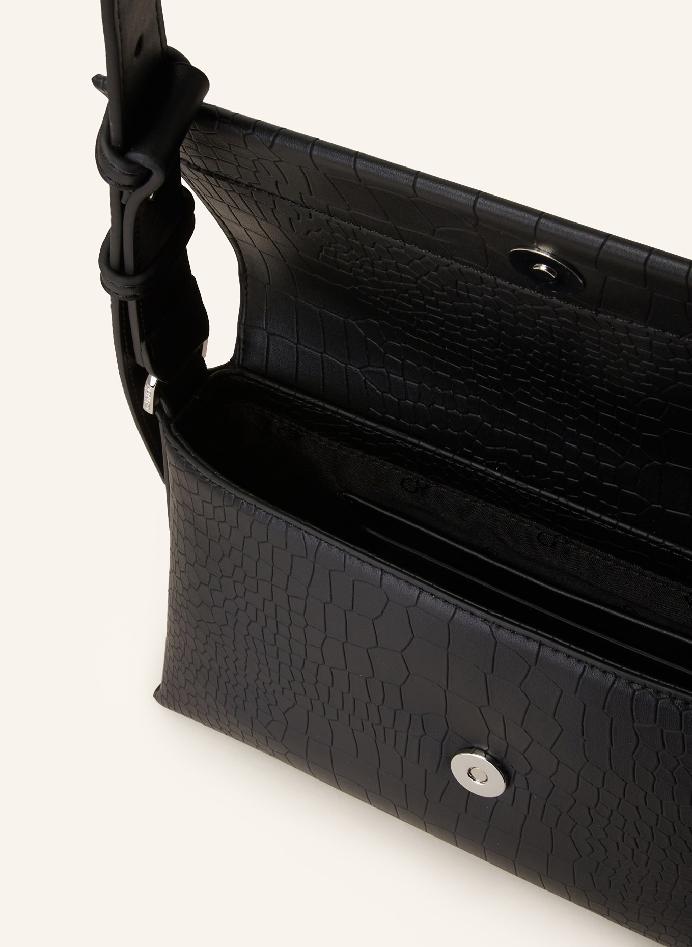 Calvin Klein Schultertasche, Farbe: BEH Ck Black Croco (Bild 3)