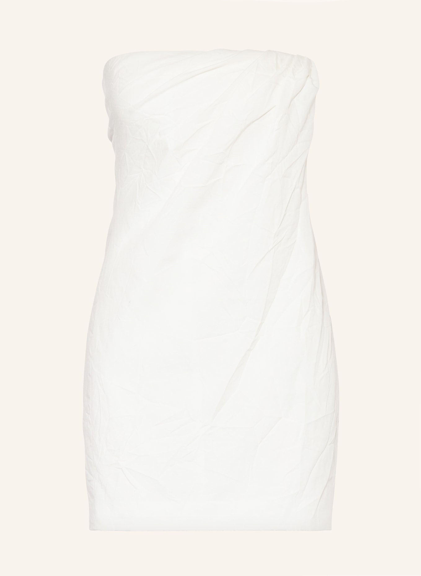 GAUGE81 Cocktailkleid TULA mit Leinen: WEISS