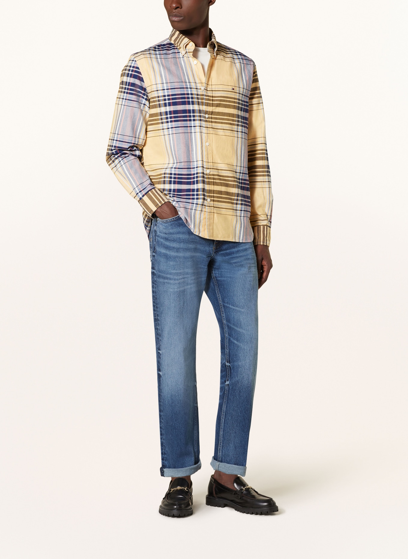 TOMMY HILFIGER Hemd Regular Fit, Farbe: GELB/ BLAU (Bild 2)