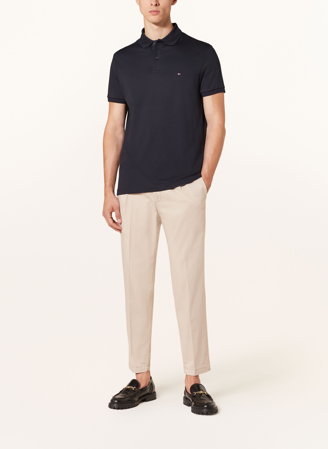 TOMMY HILFIGER Jersey-Poloshirt Regular Fit: DUNKELBLAU